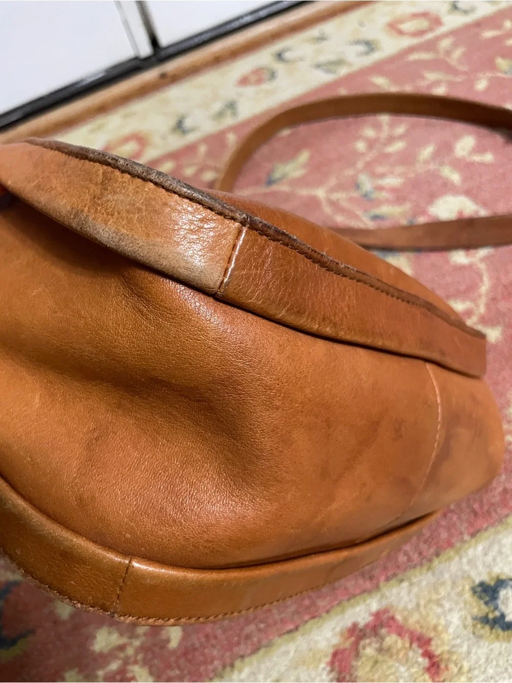 Madewell The Sydney Classic Tan Leather Crossbody Bag